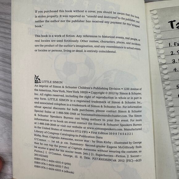 Captain Awesome Soccer Star #5 Stan Kirby Children's Chapter Book Humor Sports - Picture 4 of 6